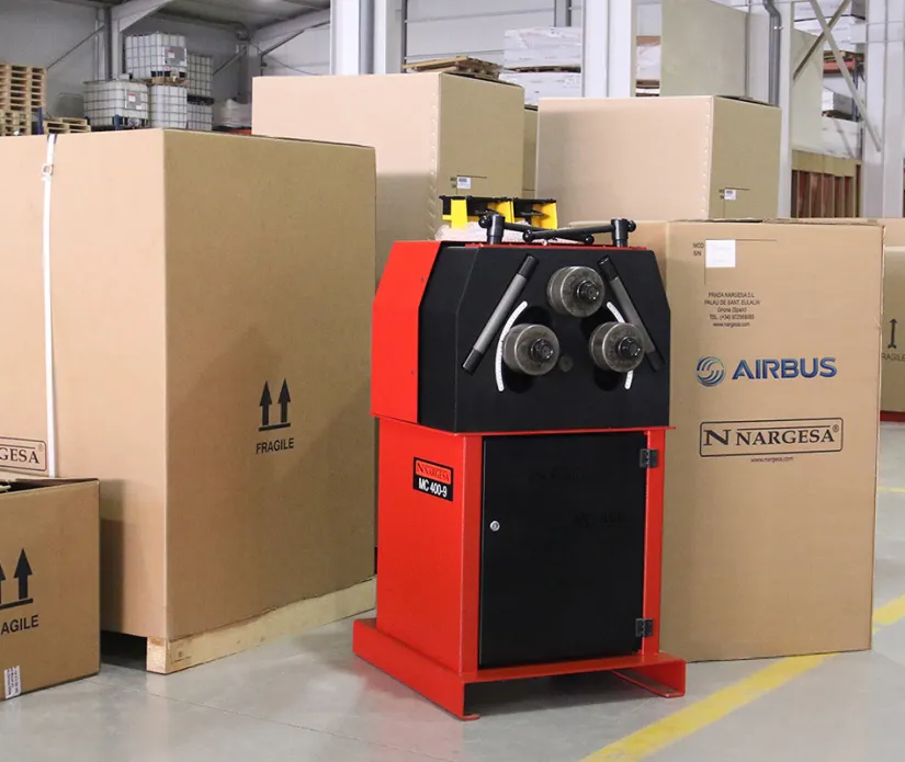 The Nargesa MC400 Section Bending Machine at the airbus factory Prada Nargesa