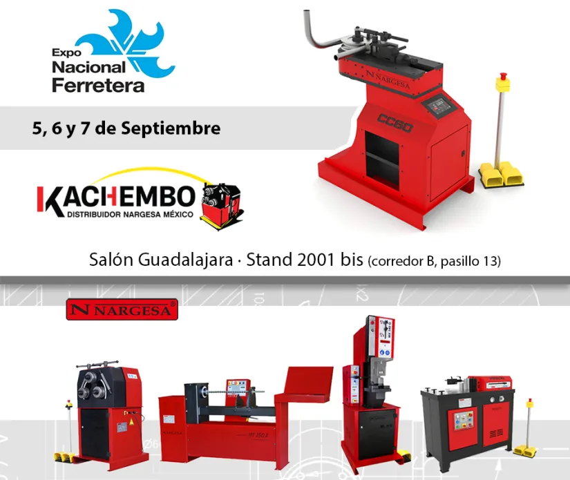 PRESENTACION DE LA NUEVA DOBLADORA DE TUBOS EN EXPO FERRETERA 2019