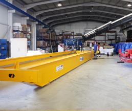 Installation of the overhead crane at Nargesa factory