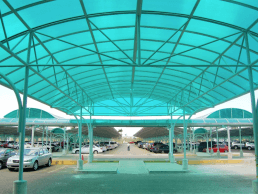 Cattan Industries, in Panama. Roof in steel and polycarbonate