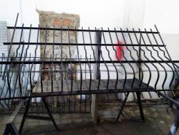 Forging torsionadora MT500A. Wrought iron bars for balcony