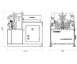 Dimensiones de la máquinaCurvadora de tubos CNC MC650CNC