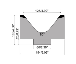 Matriz de dobra tipo Promecam MK103.80.125