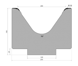 Matriz de dobra tipo Promecam M195.70.200