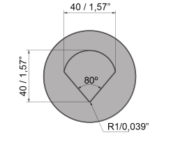 Punzón Plegado P.40.80.R1