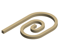 Matriz espiral ovalada