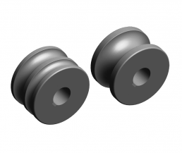 Treated steel rollers