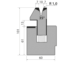 Matriz plegadora Promecam S101.35.10